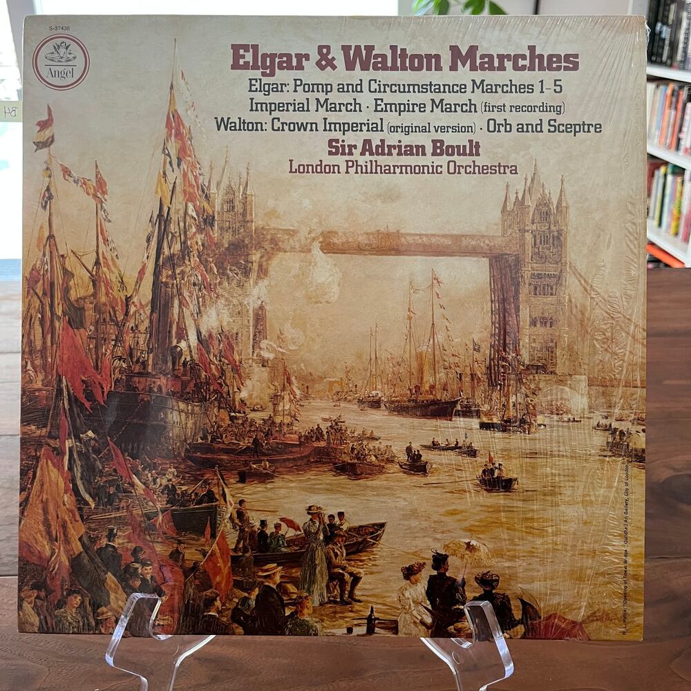 Sir Adrian Boult Elgar & Walton Marches Vinyl LP 1977 Angel SQ-1-37436